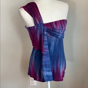 NWT Arden B purple and Blue Top
